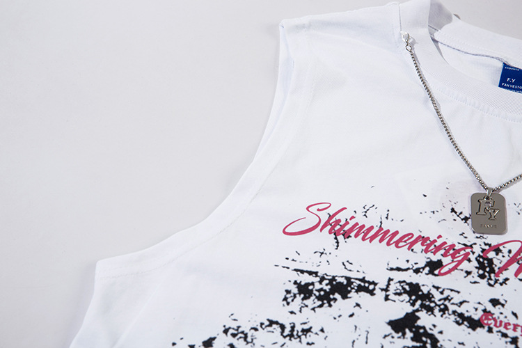 Title 12, Butterfly Splash Ink Halsketting Top voor heren...