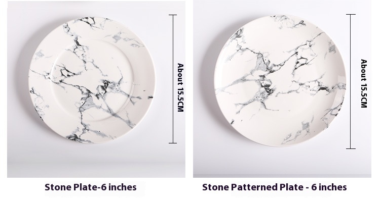 Title 1, Ceramic Plate Household Marbling Plate Dish