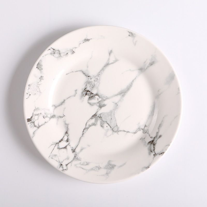 Title 5, Ceramic Plate Household Marbling Plate Dish