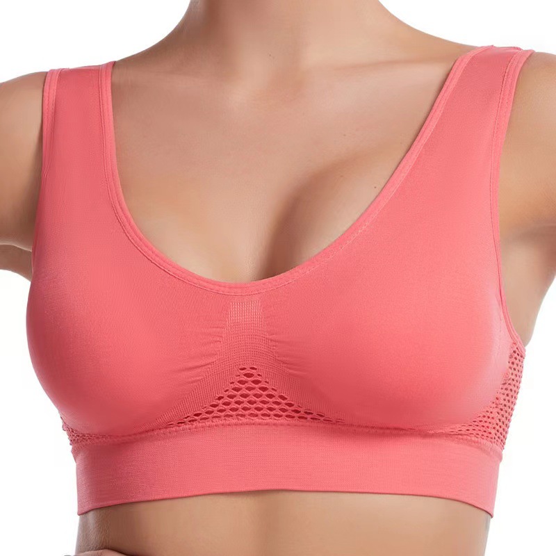 Title 3, Mesh Hollow-out Breathable Hole Sports Bra Cros...