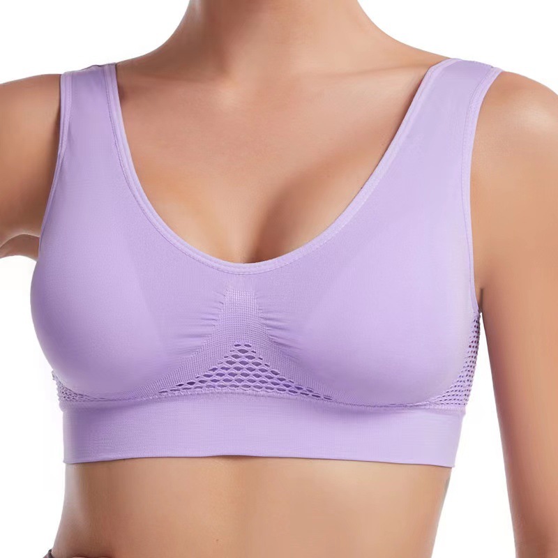 Title 4, Mesh Hollow-out Breathable Hole Sports Bra Cros...