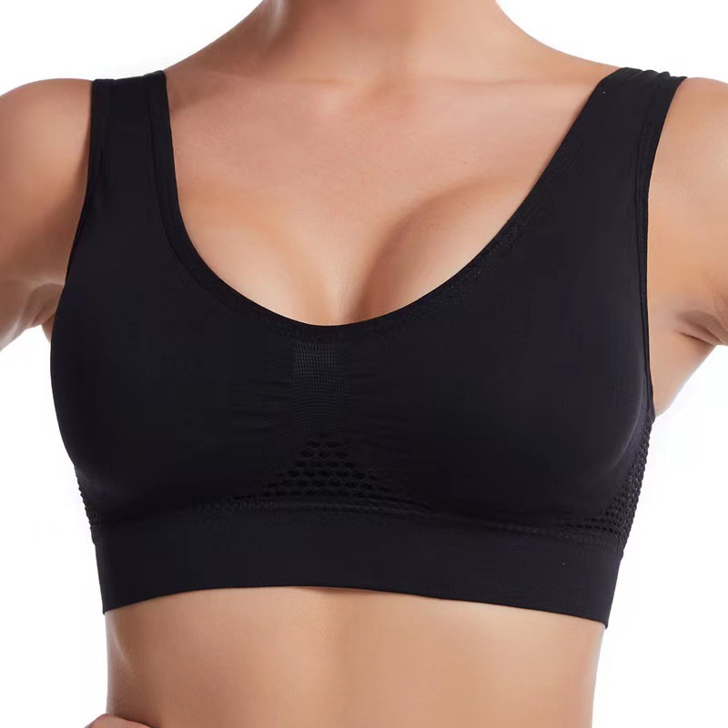 Title 6, Mesh Hollow-out Breathable Hole Sports Bra Cros...