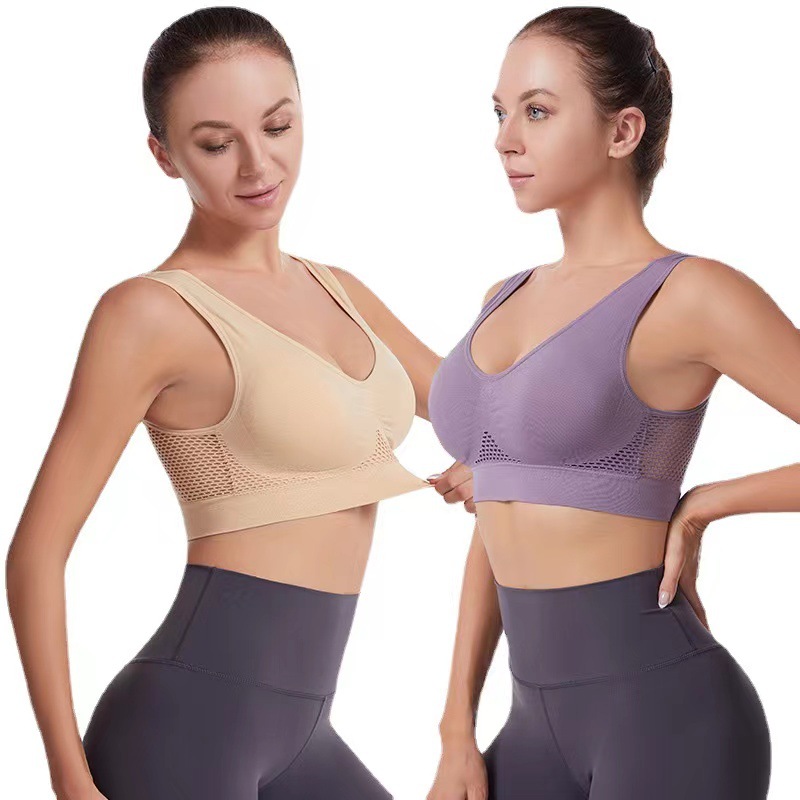 Title 8, Mesh Hollow-out Breathable Hole Sports Bra Cros...