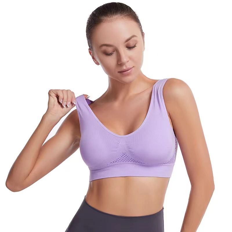 Title 11, Mesh Hollow-out Breathable Hole Sports Bra Cros...