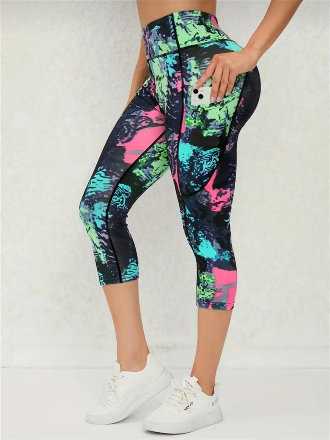 Title 19, Yoga fitness legging, huidskleur, buikcorrigere...