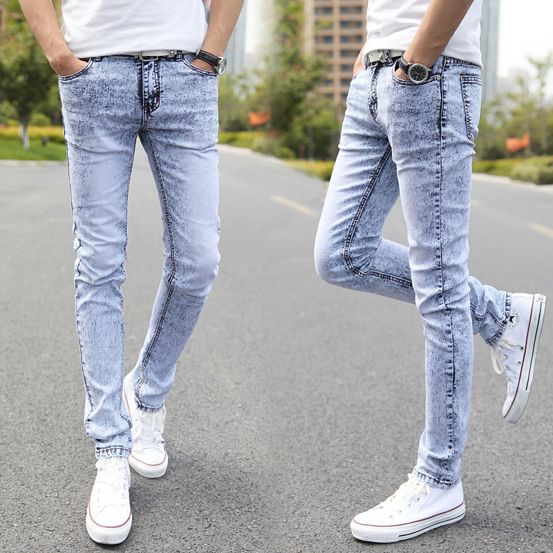 Title 4, Calça Jeans Stretch Pés Slim Masculino