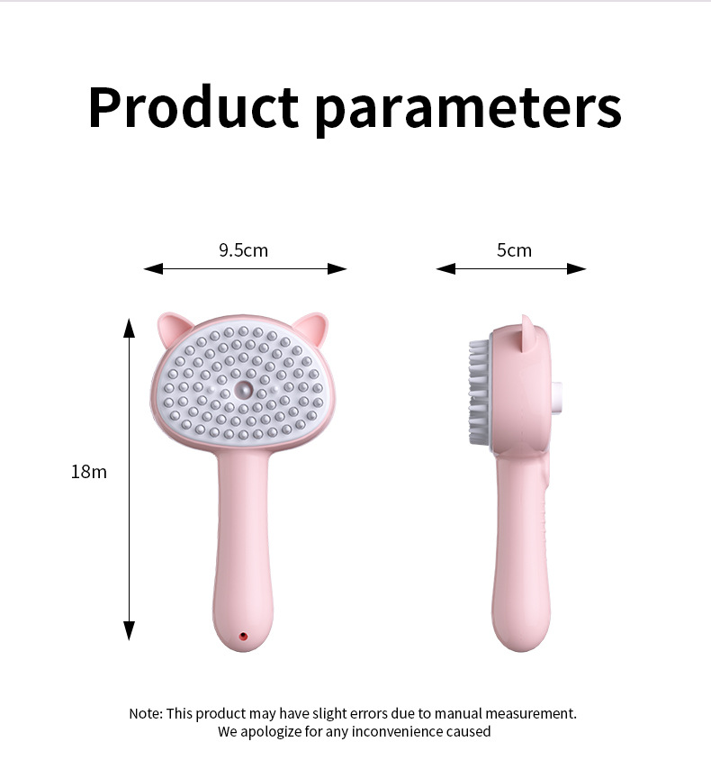 Pet Grooming Brush size