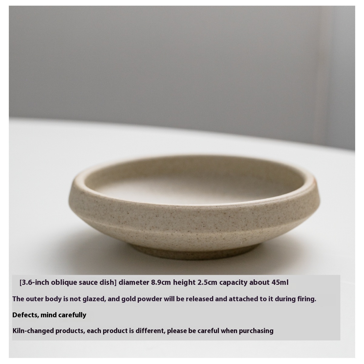 Title 5, Pottery Clay Sauce Dish Unglazed High Temperatu...