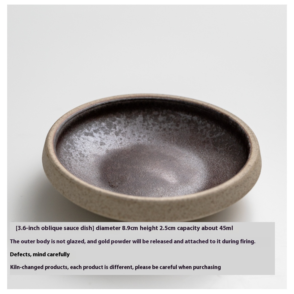 Title 6, Pottery Clay Sauce Dish Unglazed High Temperatu...