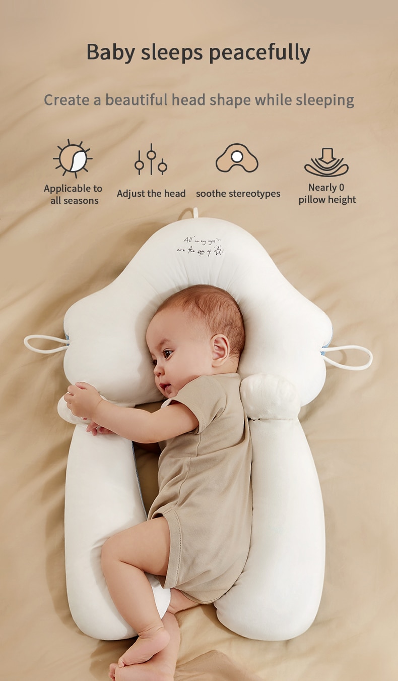 Baby Correction Head Shaping Pillow  Perfect Support for Growing Heads BleuRibbon Baby