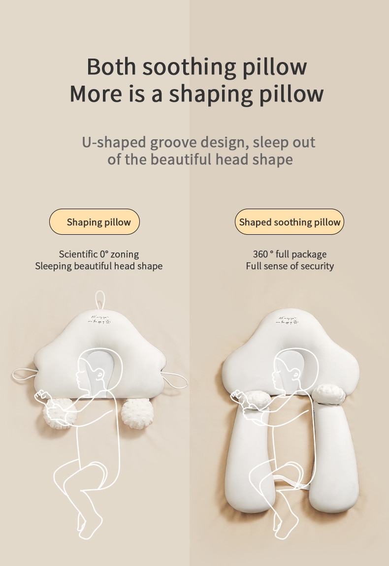 Baby Correction Head Shaping Pillow  Perfect Support for Growing Heads BleuRibbon Baby