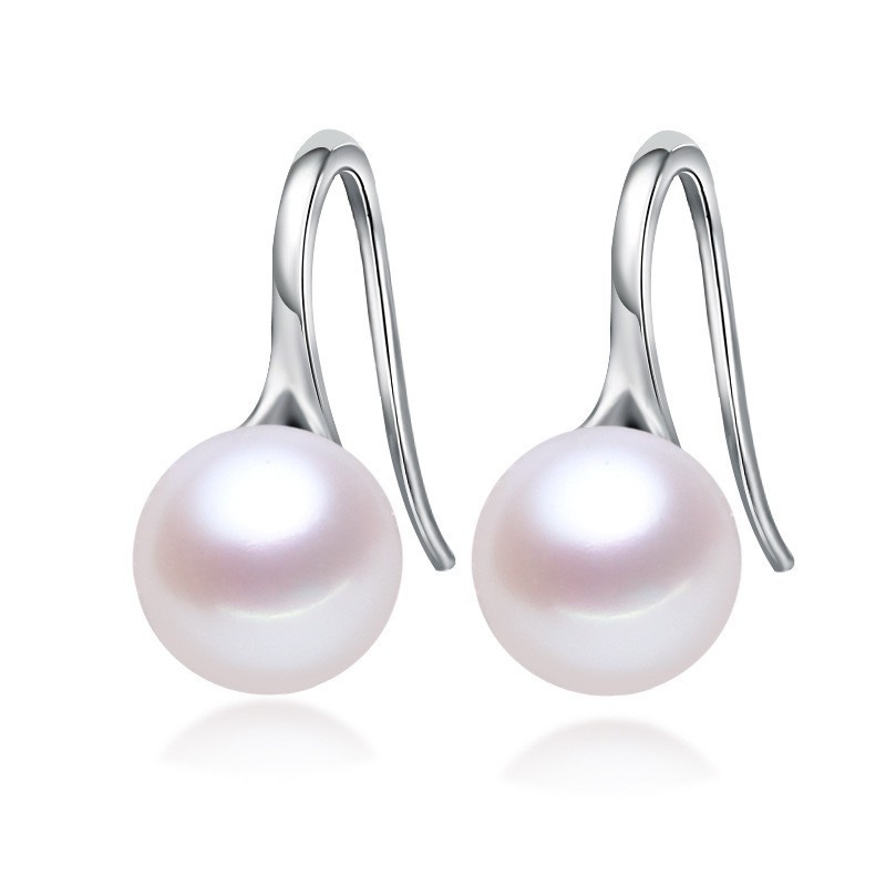 Title 5, Silver Fashion Pearl Earrings For Women