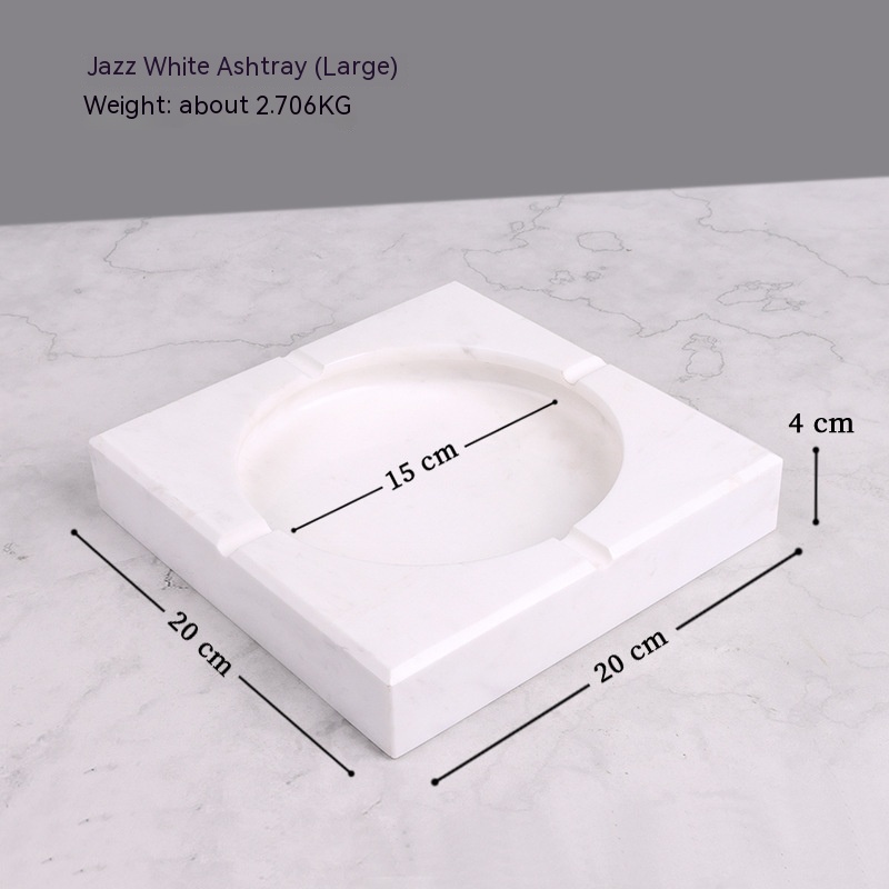 Title 2, Modern Minimalist Marble Ashtray Creative Perso...