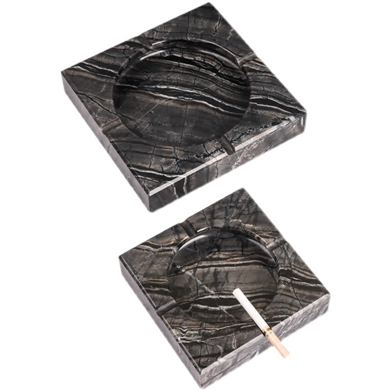 Title 3, Modern Minimalist Marble Ashtray Creative Perso...