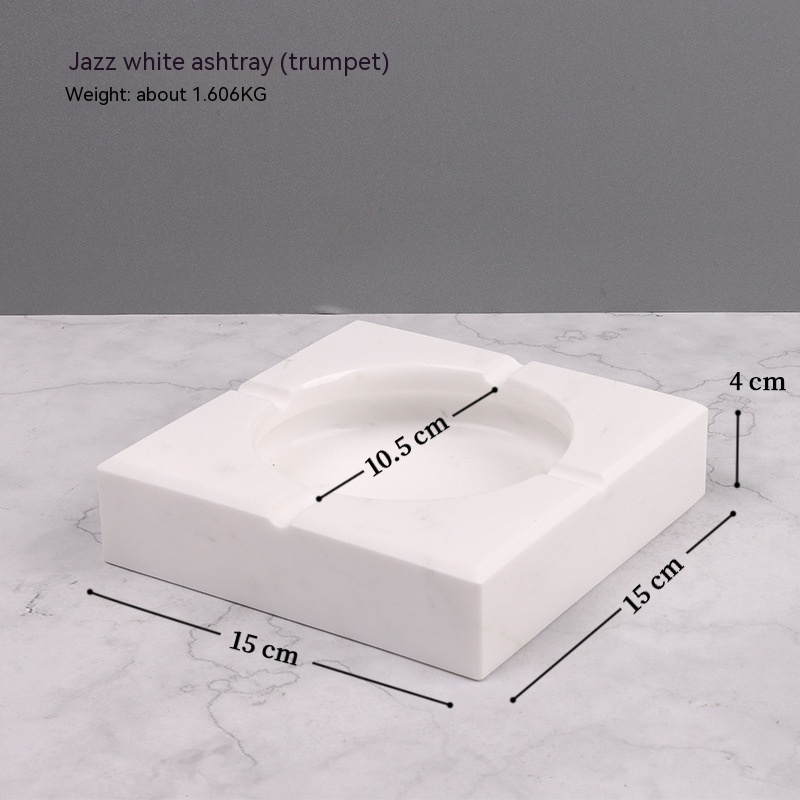 Title 4, Modern Minimalist Marble Ashtray Creative Perso...