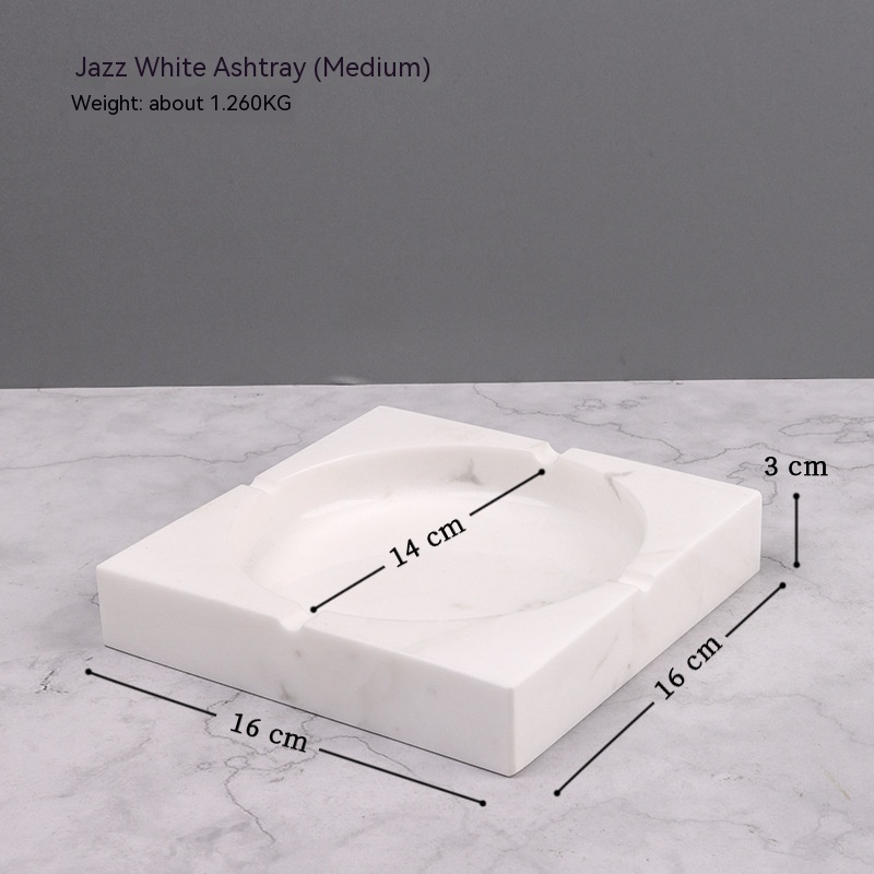 Title 5, Modern Minimalist Marble Ashtray Creative Perso...