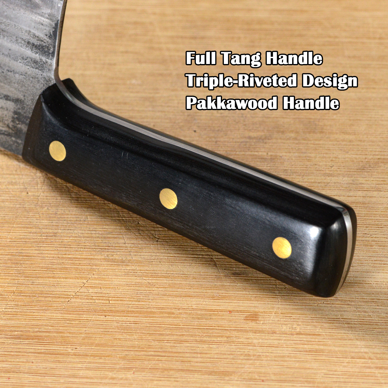 Heavy Duty Meat Cleaver Knife, Forged Steel. Razor-sharp Handmad Forged Blade, Ergonomic Full Tang Design, Non-slip Wood Handle, Multi-purpose Meat Cleaver Knife, Consider These Before Purchasing.