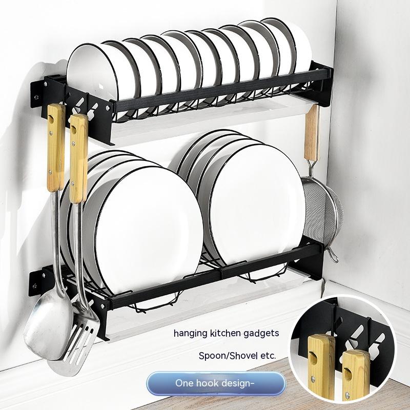 Title 5, Punch-free Kitchen Wall-mounted Dish Rack