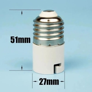 LED լամպի պատրոնի փոխակերպիչ ադապտեր E27/B22