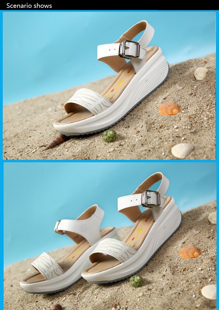 Title 8, Flat heel leather sandals offer all-day comfort...