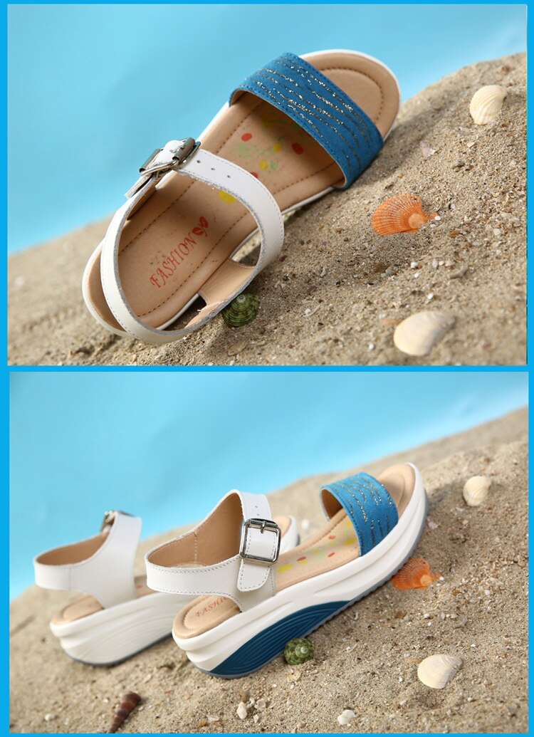 Title 9, Flat heel leather sandals offer all-day comfort...