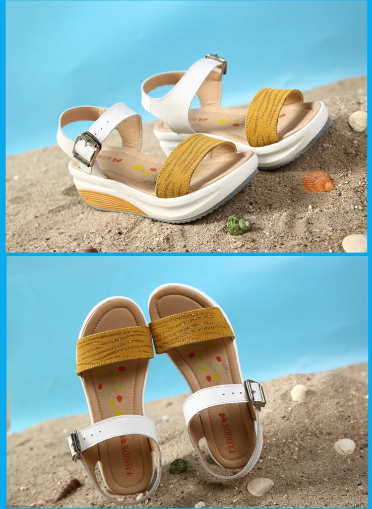 Title 10, Flat heel leather sandals offer all-day comfort...