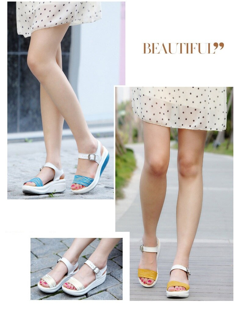 Title 13, Leather sandals flat heel flat heel