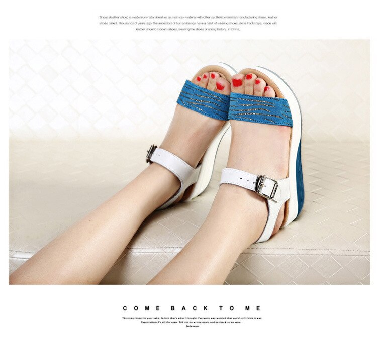 Title 15, Leather sandals flat heel flat heel