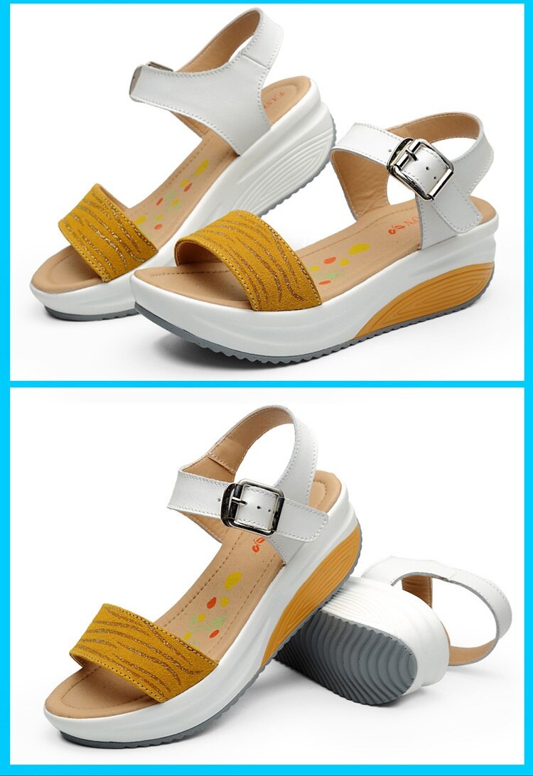 Title 22, Flat heel leather sandals offer all-day comfort...