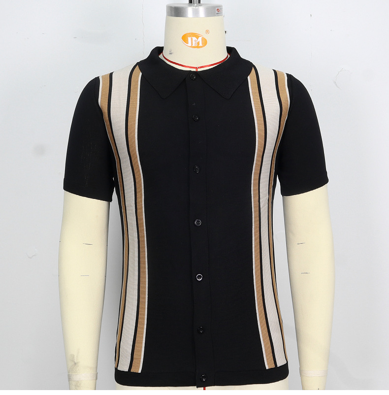 Title 10, Stitching Contrast Color Business Sweater Profe...