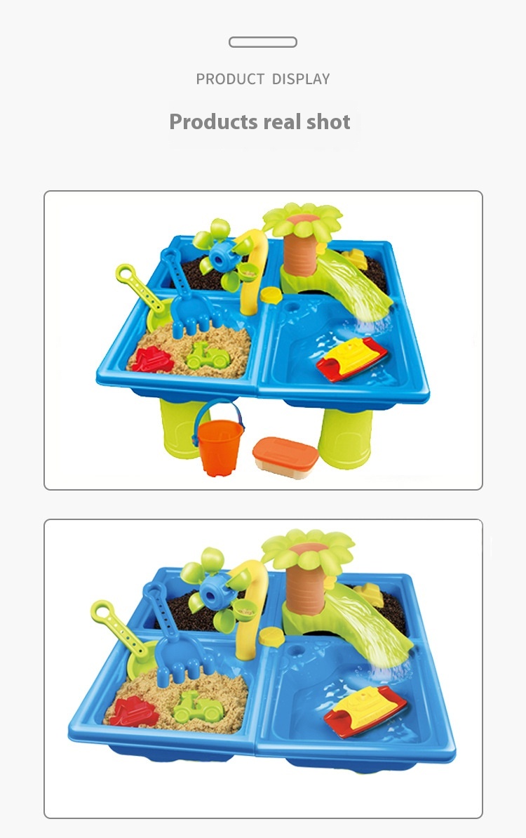 Title 8, Kinder-Sandtisch, Spieltisch zum Spielen mit Wa...