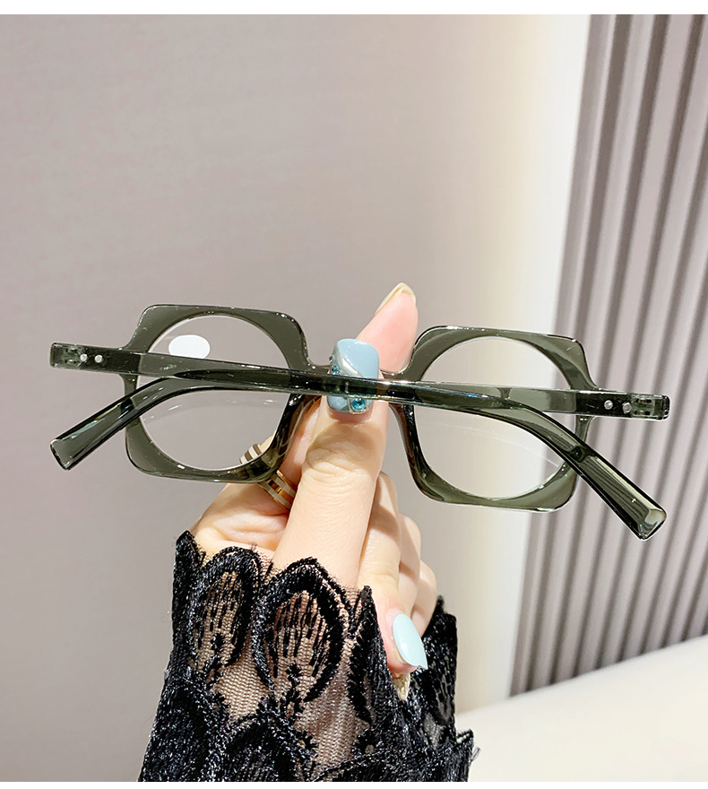 Title 12, Anti-blue Light Retro Frame Presbyopic Glasses ...