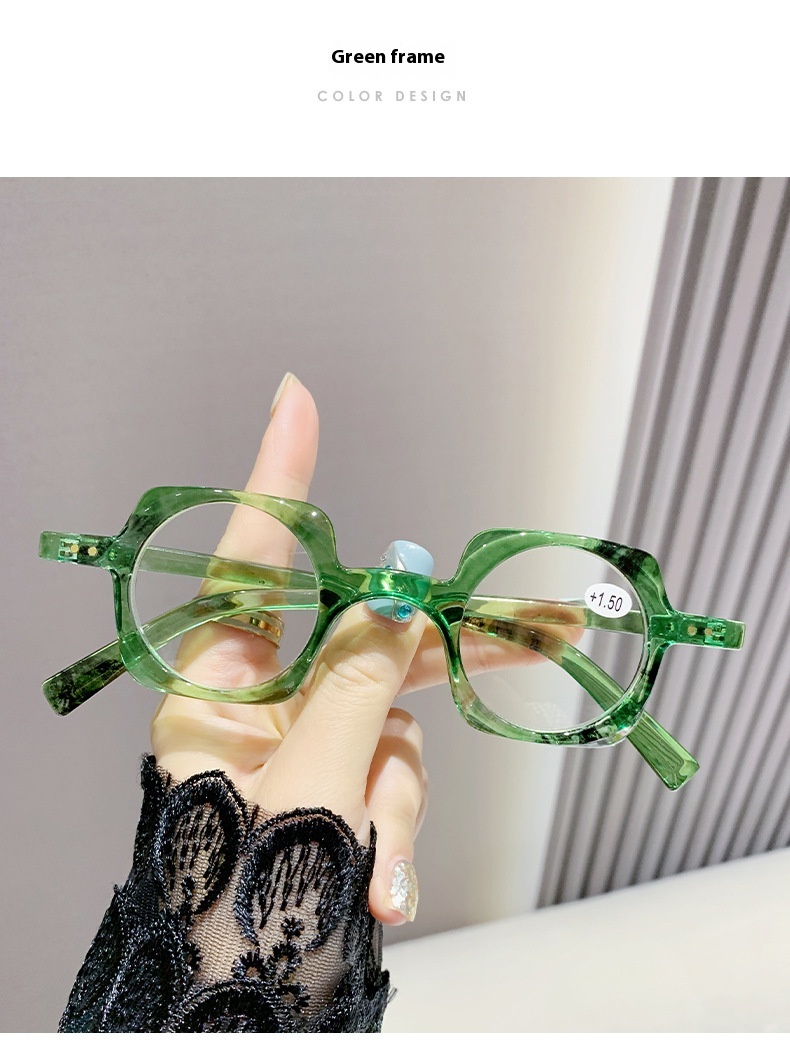 Title 14, Anti-blue Light Retro Frame Presbyopic Glasses ...