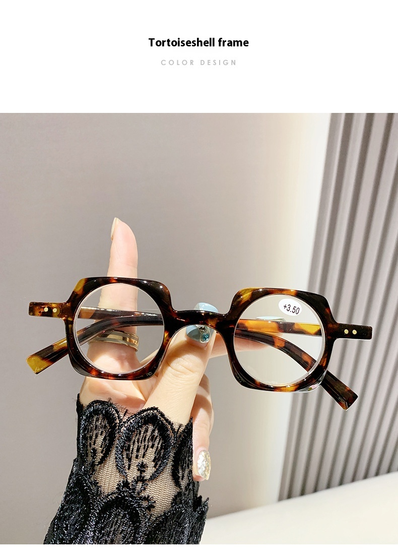 Title 17, Anti-blue Light Retro Frame Presbyopic Glasses ...