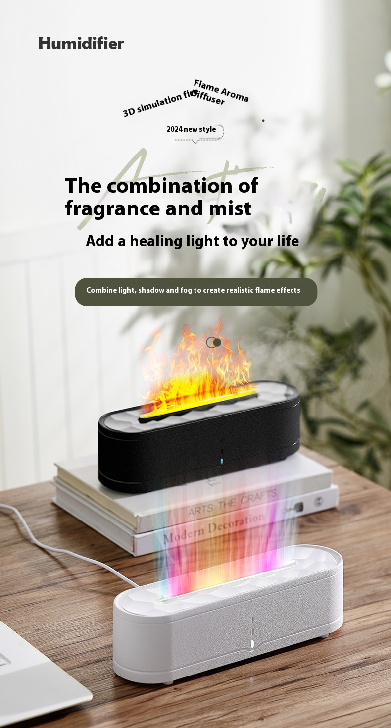 Rainbow Flame Aroma Diffuser - Large Capacity Humidifier | Dream Tech