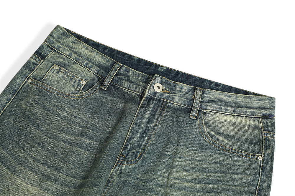 Title 13, Jeans Brancas Lavadas com Textura Masculinas Co...