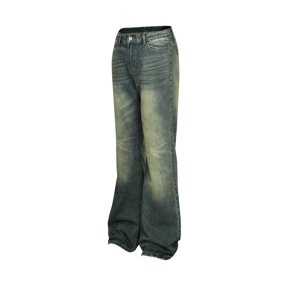 Title 16, Washed White Texture Jeans für Herren Ultimativ...