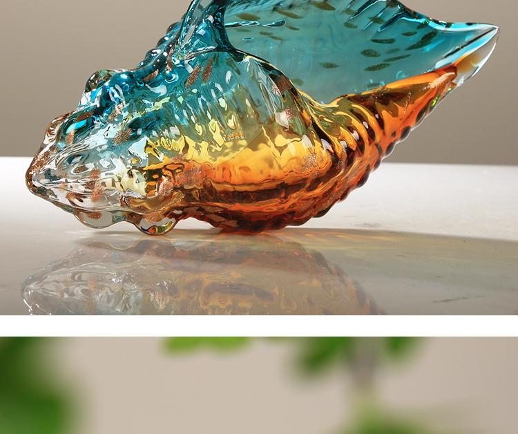 Title 1, Light Luxury Colored Glaze Colorful Conch Decor...