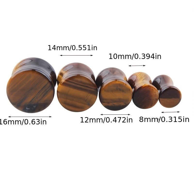 Title 4, Cross-border 1 Pair Red Tiger Stone Auricle Sto...