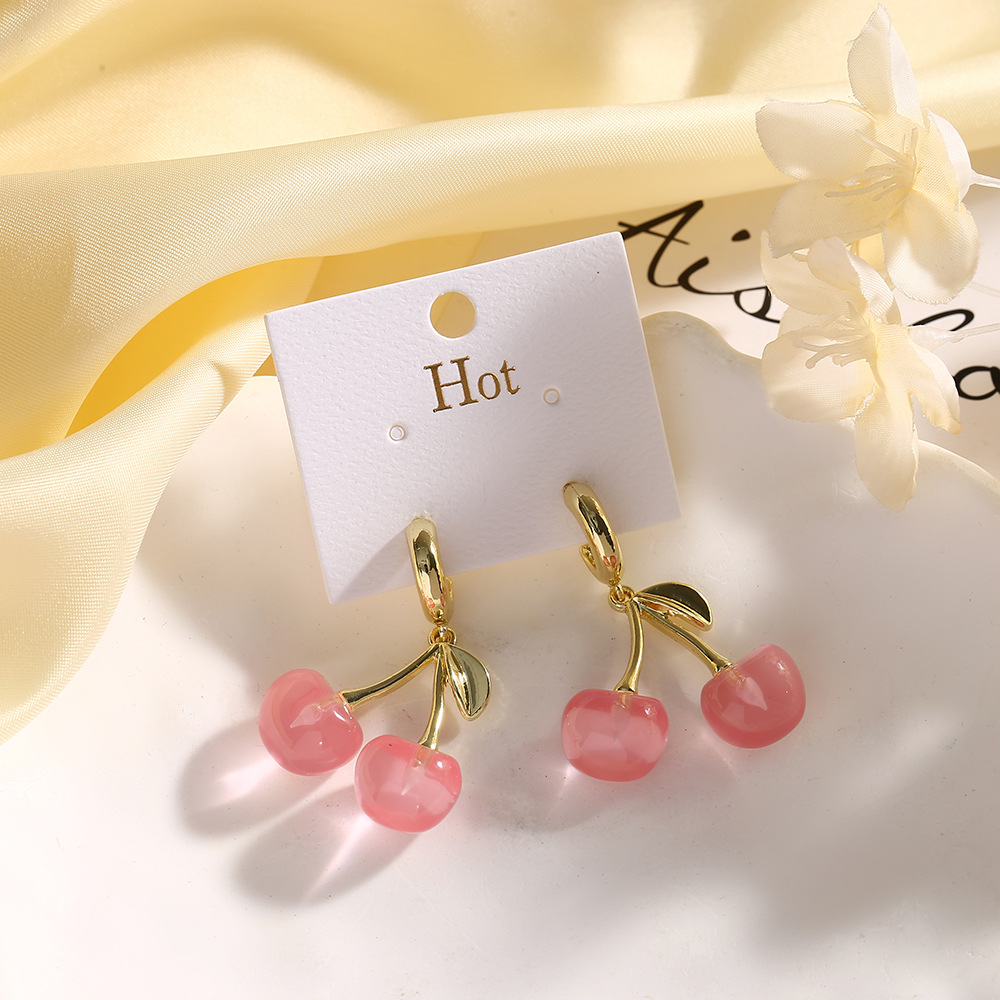 Title 2, Cherry Niche Design Light Luxury Earrings