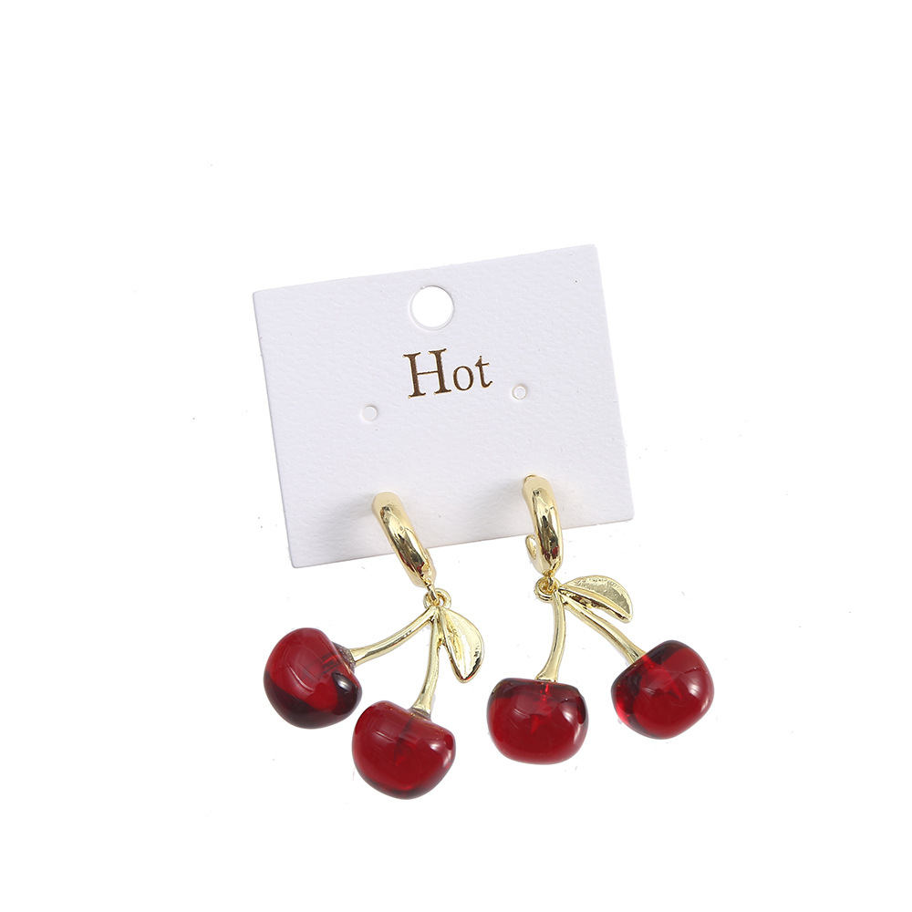 Title 4, Cherry Niche Design Light Luxury Earrings