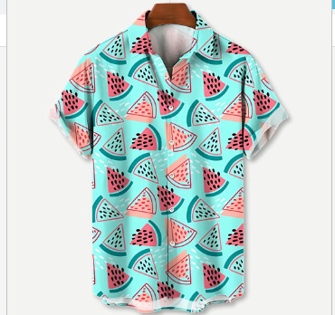 Title 3, Camisa Havaiana Plus Size Masculina com Estampa...