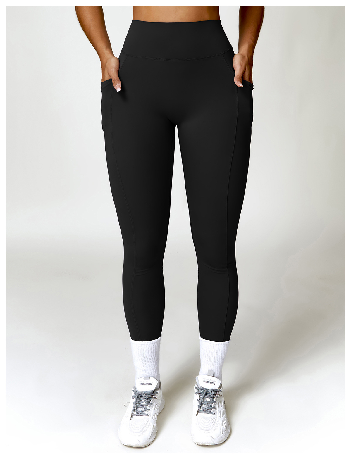 Title 9, Sneldrogende skinny yoga broek met hoge taille,...