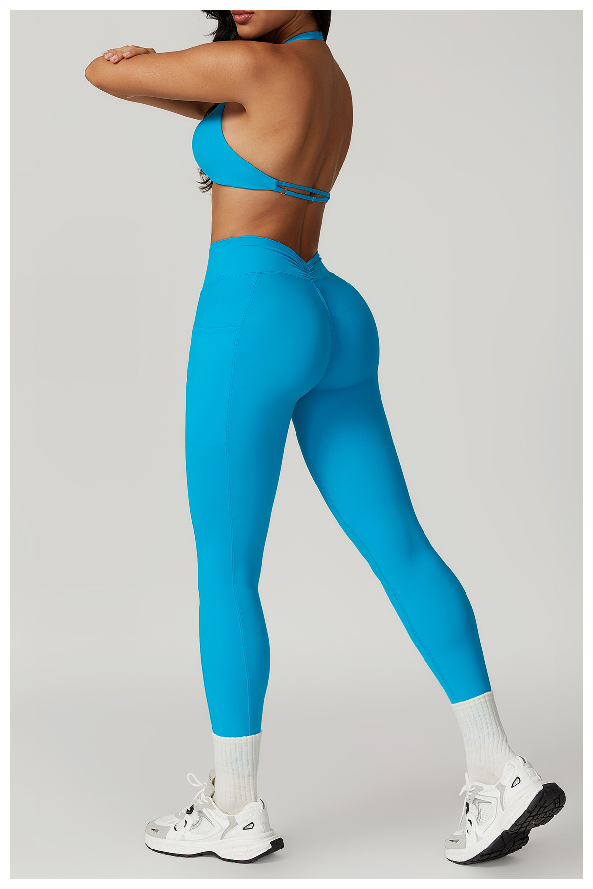 Title 11, Sneldrogende skinny yoga broek met hoge taille,...