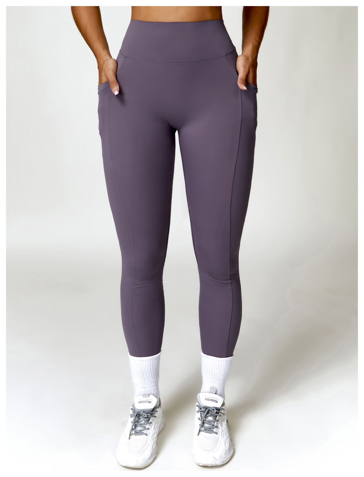 Title 16, Sneldrogende skinny yoga broek met hoge taille,...