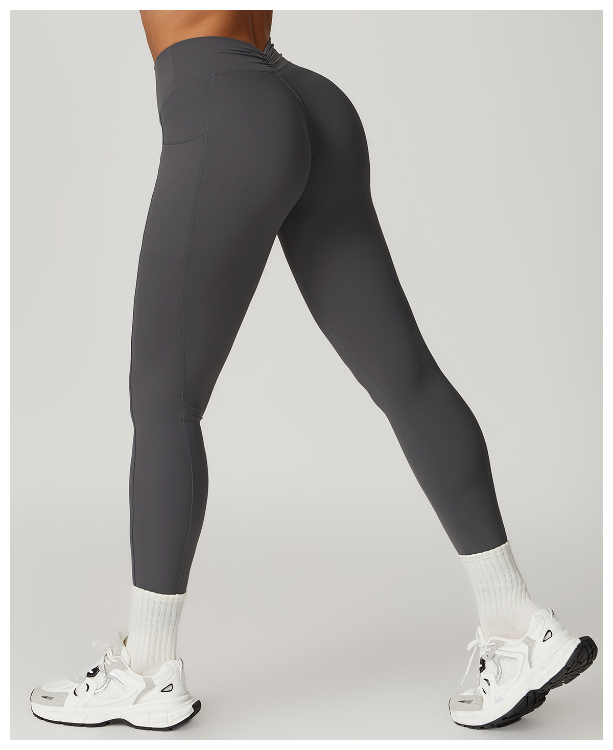 Title 17, Sneldrogende skinny yoga broek met hoge taille,...