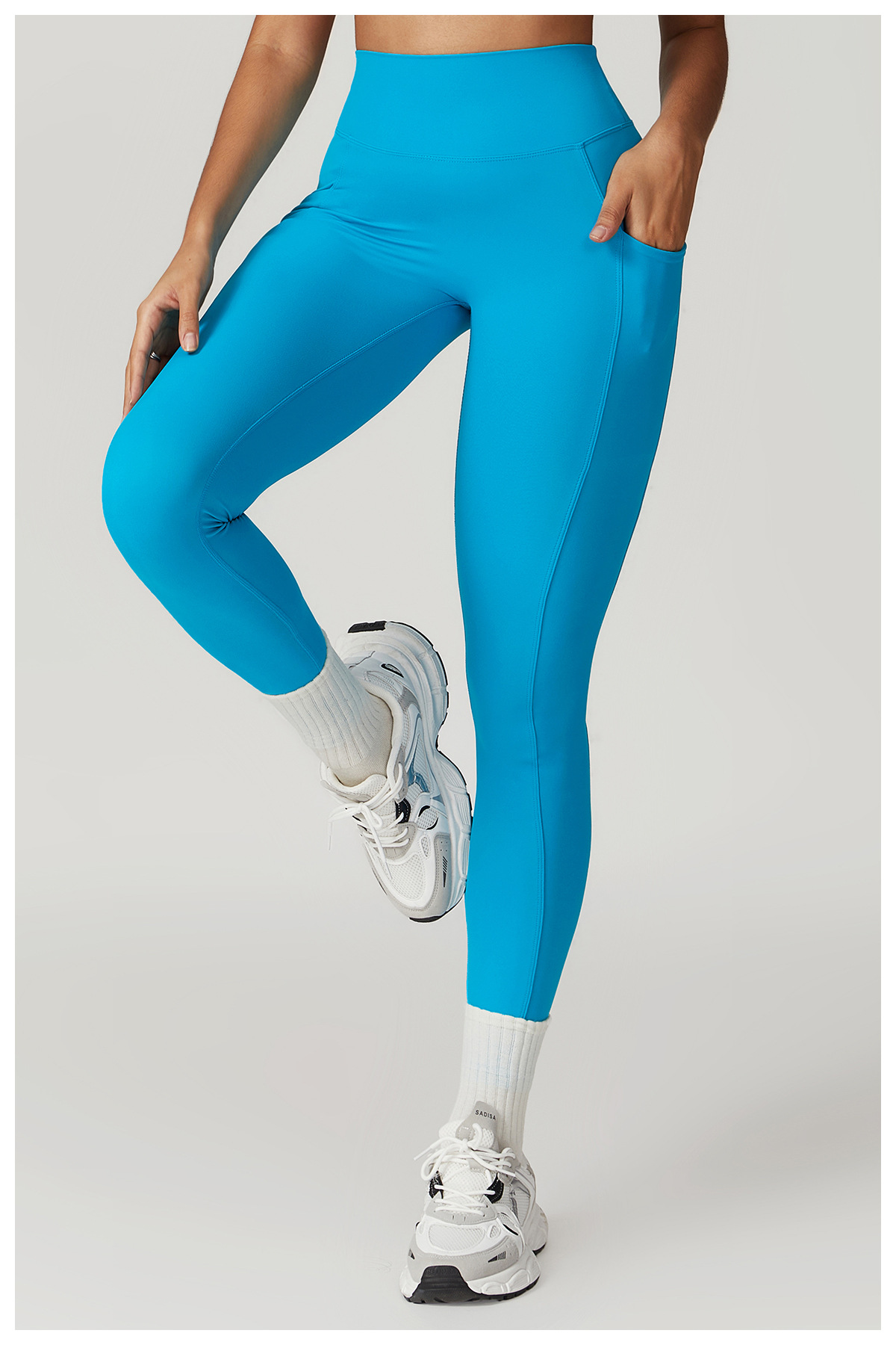 Title 22, Sneldrogende skinny yoga broek met hoge taille,...