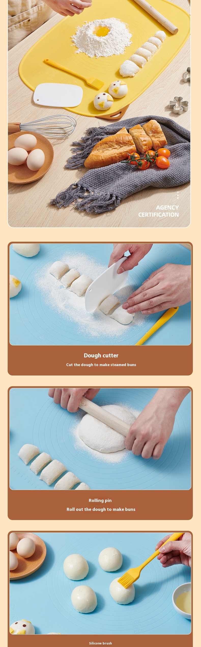 Title 4, Food Grade Household Silicone Dough Panel Mat