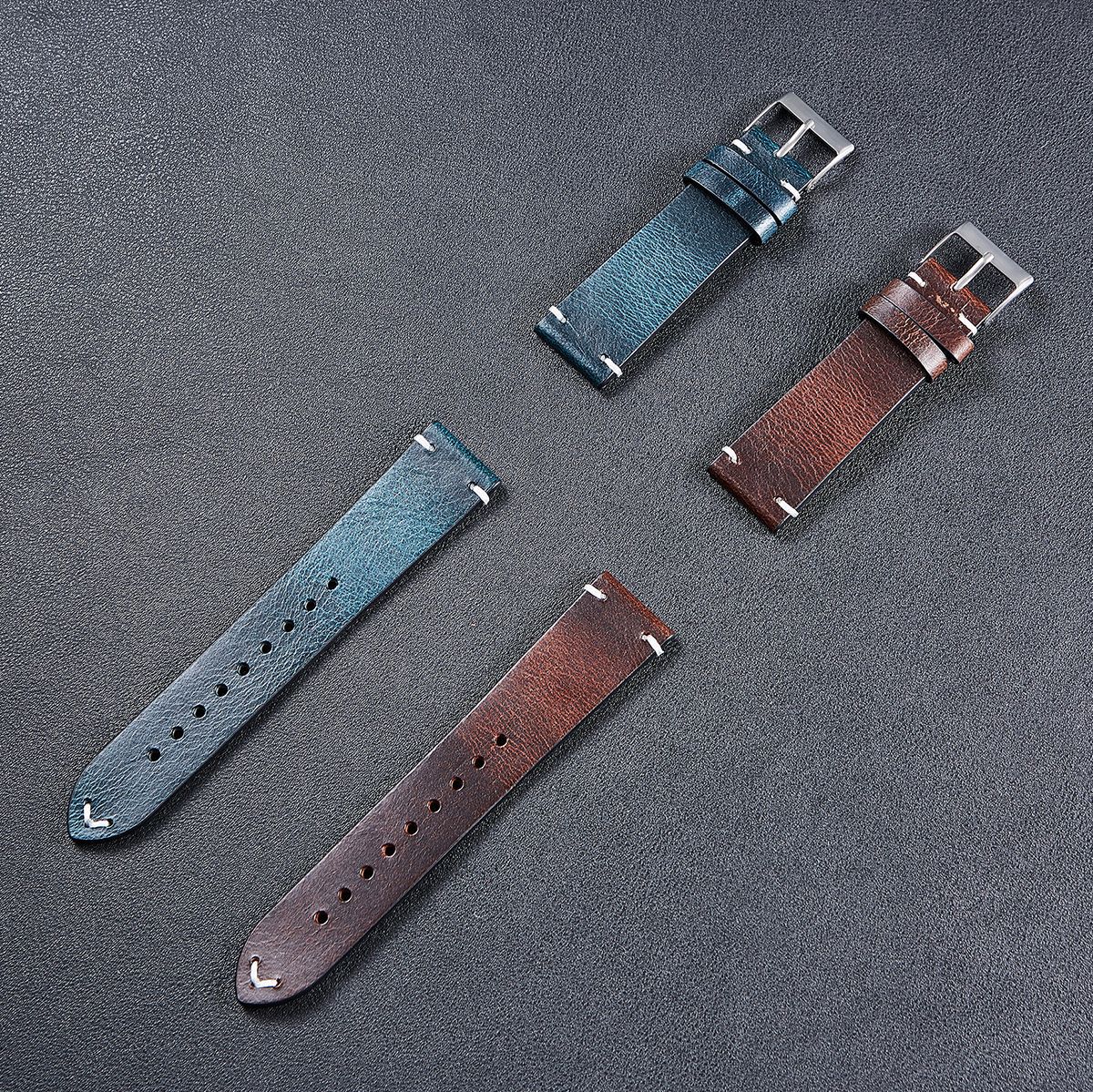 Title 8, Color-changing Leather Strap Vintage Oil Wax