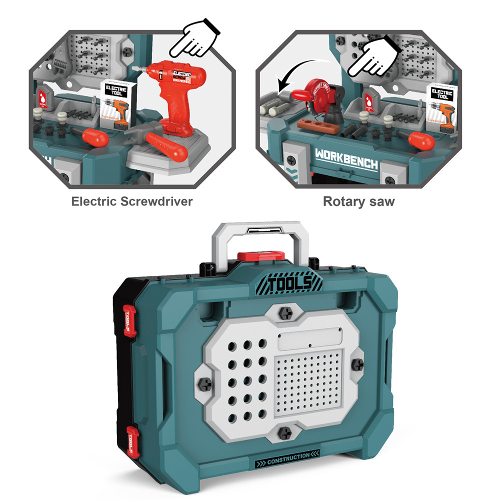 Title 5, Electric Drill Screw Repair Toolbox Toy Set